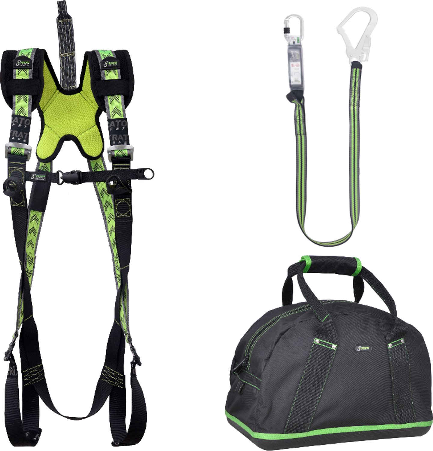 Kratos complete set valbeveiliging standaard - Leeflijn band 1,8m - Maat S-L