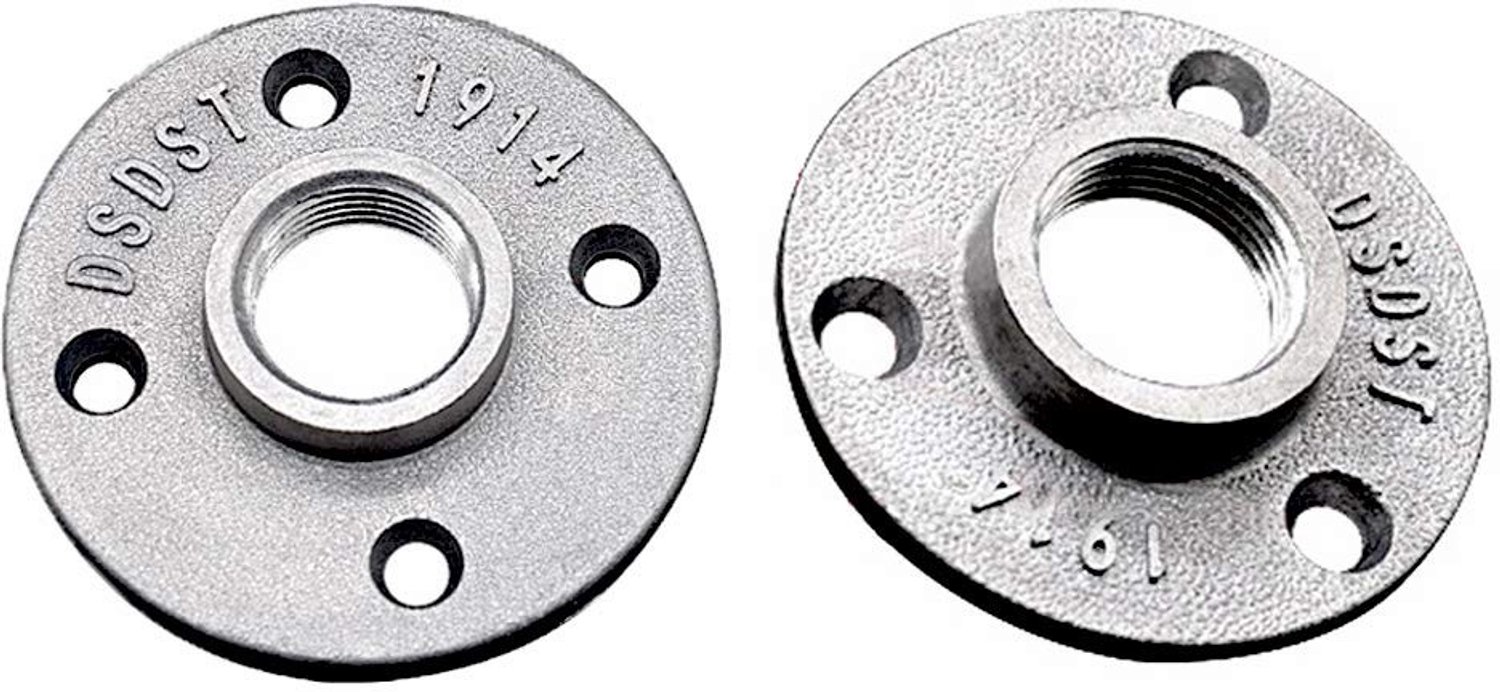 2 Stuks 3/4 Inch Vloerflenzen voor DIY Decoratie