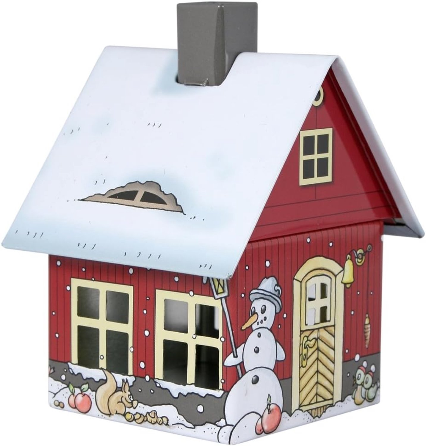 Decoratieve Rookhuis Winter Motif, Metaal, Geurervaring