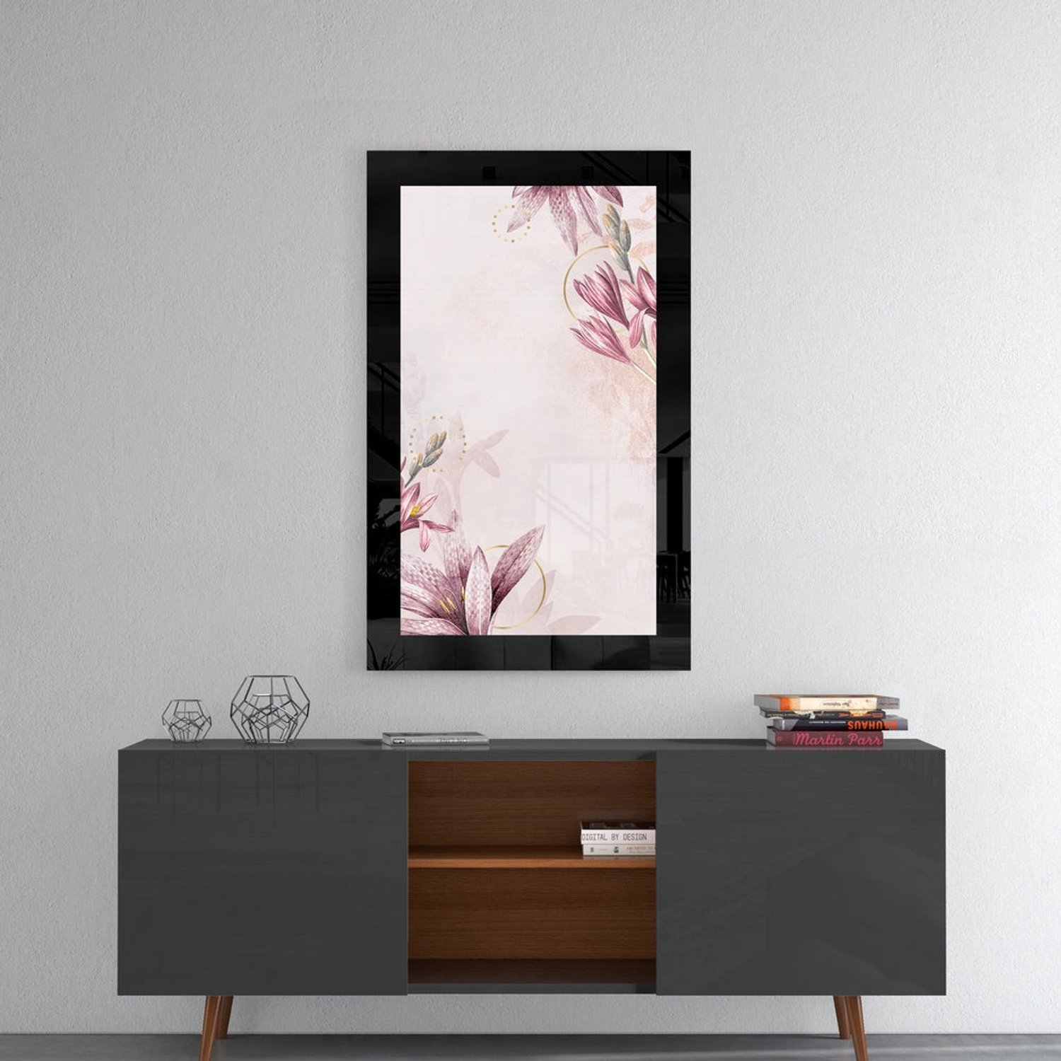 Glasschilderij – Pinky – Karaktervolle Wandkunst