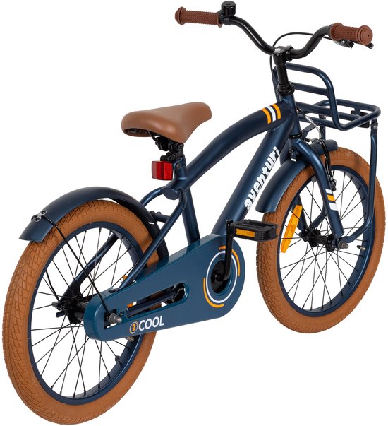 Aventuri 2Cool 3.0 Jongensfiets 18 Inch - Kinderfiets voor 5 tot 7 Jaar - 110-125 cm - Met Standaard - Blauw — afbeelding 5