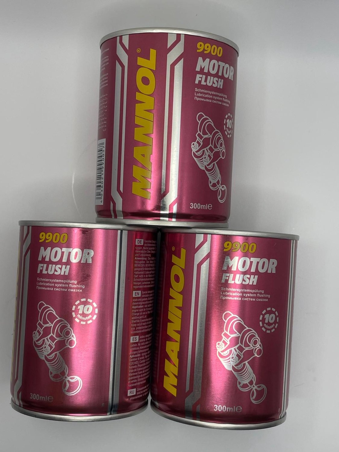 3 Stuks Motor Flush 300ml Mannol 9900 - BPC AUTOPARTS