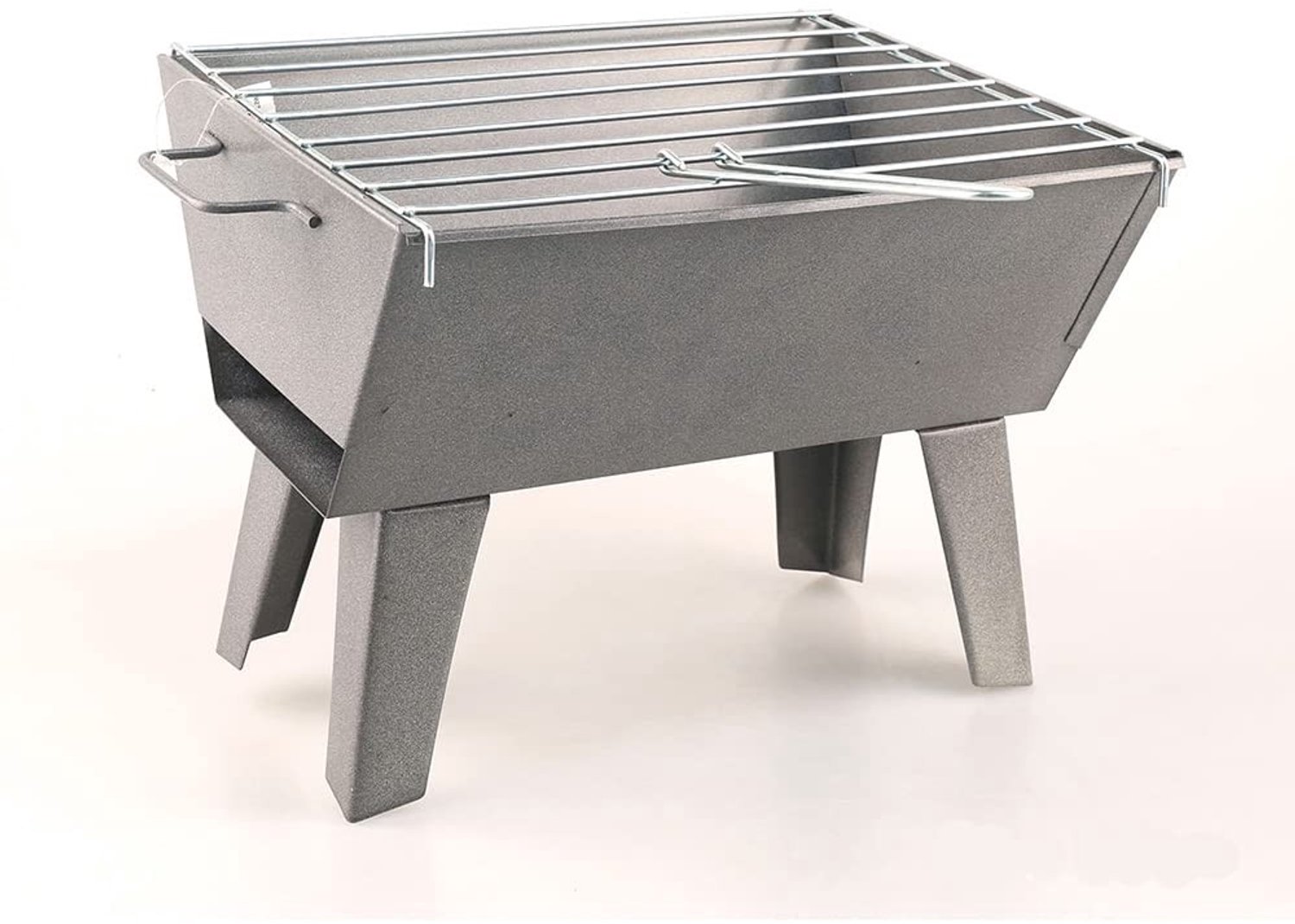 Rechthoekige Draagbare Tafelbarbecue - Roestvrij Staal - 30 x 24 cm