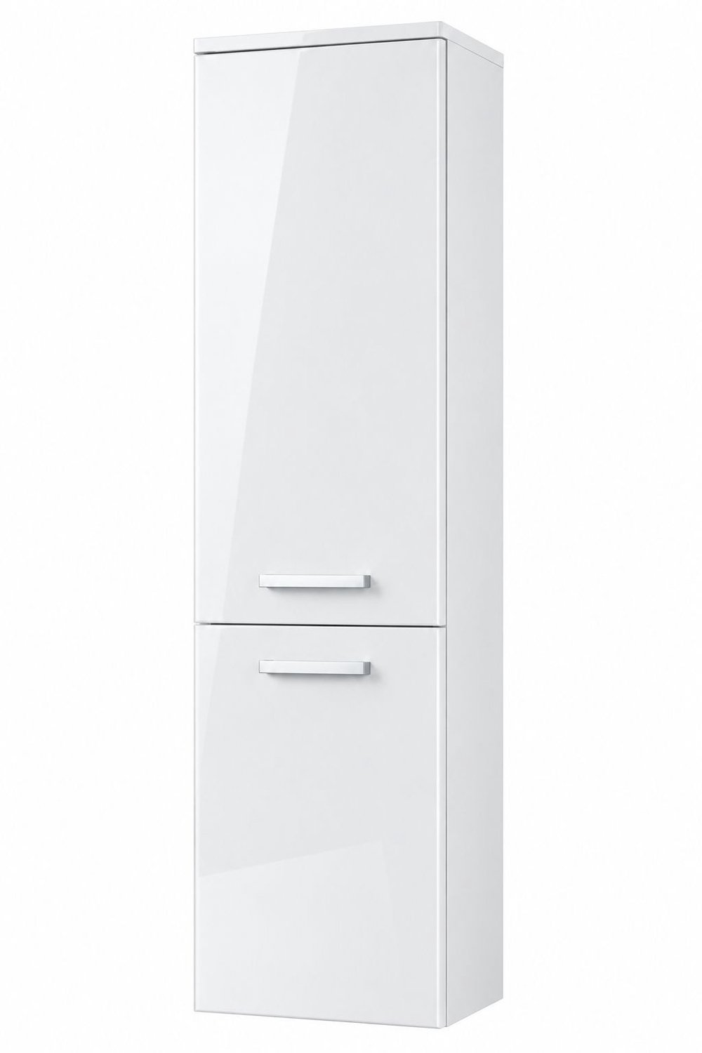 Faizee Home Badkamermeubelset 90 cm Hoogglans incl. keramische wastafel, LED-spiegel & voorgemonteerde wastafelonderkast