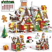 Thuys - Adventskalender 2026 Gingerbread House Bouwset – 24 Dagen – 3-in-1 Kersthuisje – LED Verlichting – 4,8 mm – ABS – 1340 g