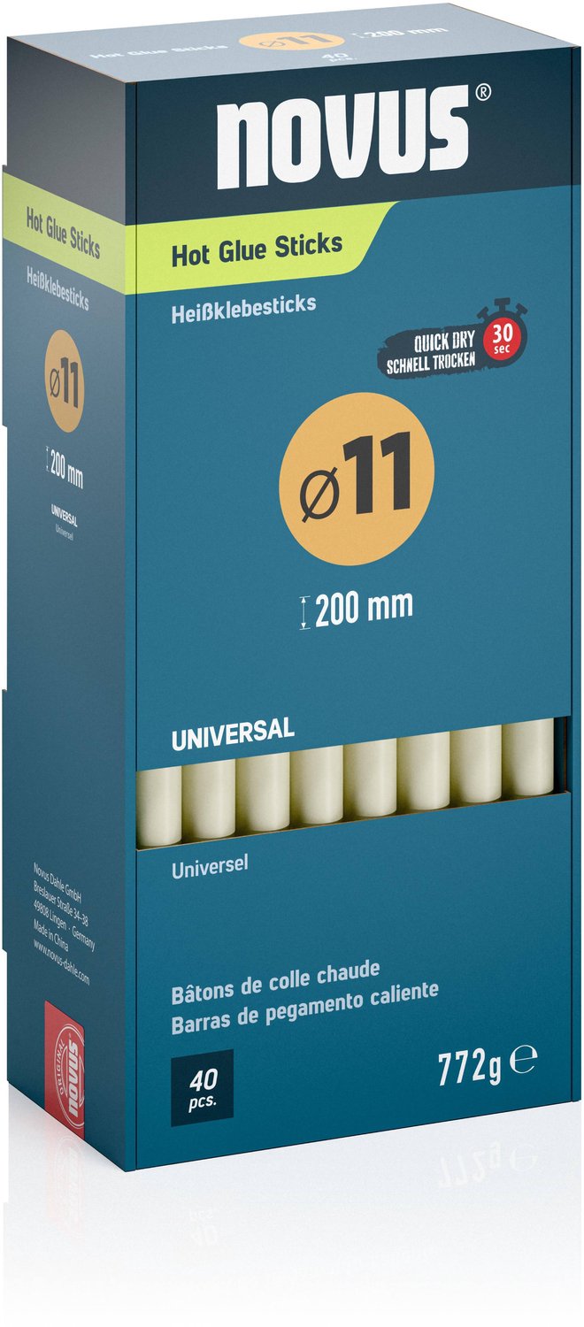 Novus Lijmpatronen 11 mm universeel - 40st
