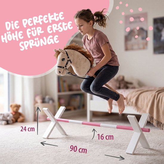 Pink Papaya hobbelpaard cavaletti - Hindernissen voor hobbelpaarden, hobbelpaardaccessoires — afbeelding 2