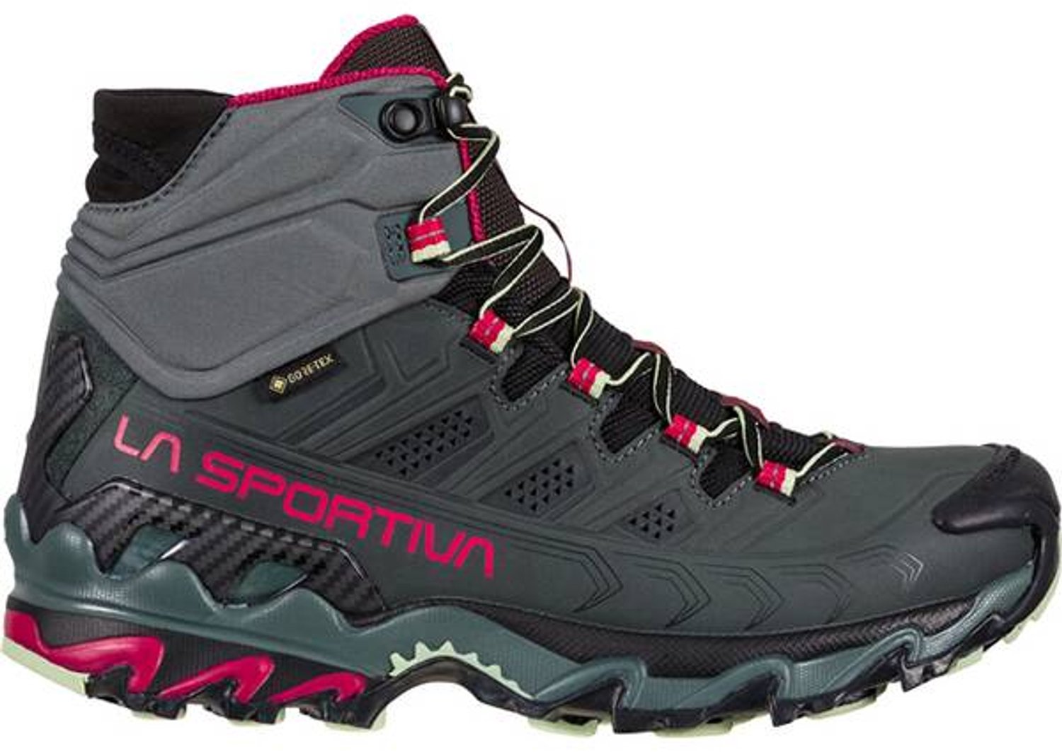 LA SPORTIVA ULTRA RAPTOR 2 Mid Leather GTX Wandelschoen Charcoal/Cerise 41 5 Antraciet