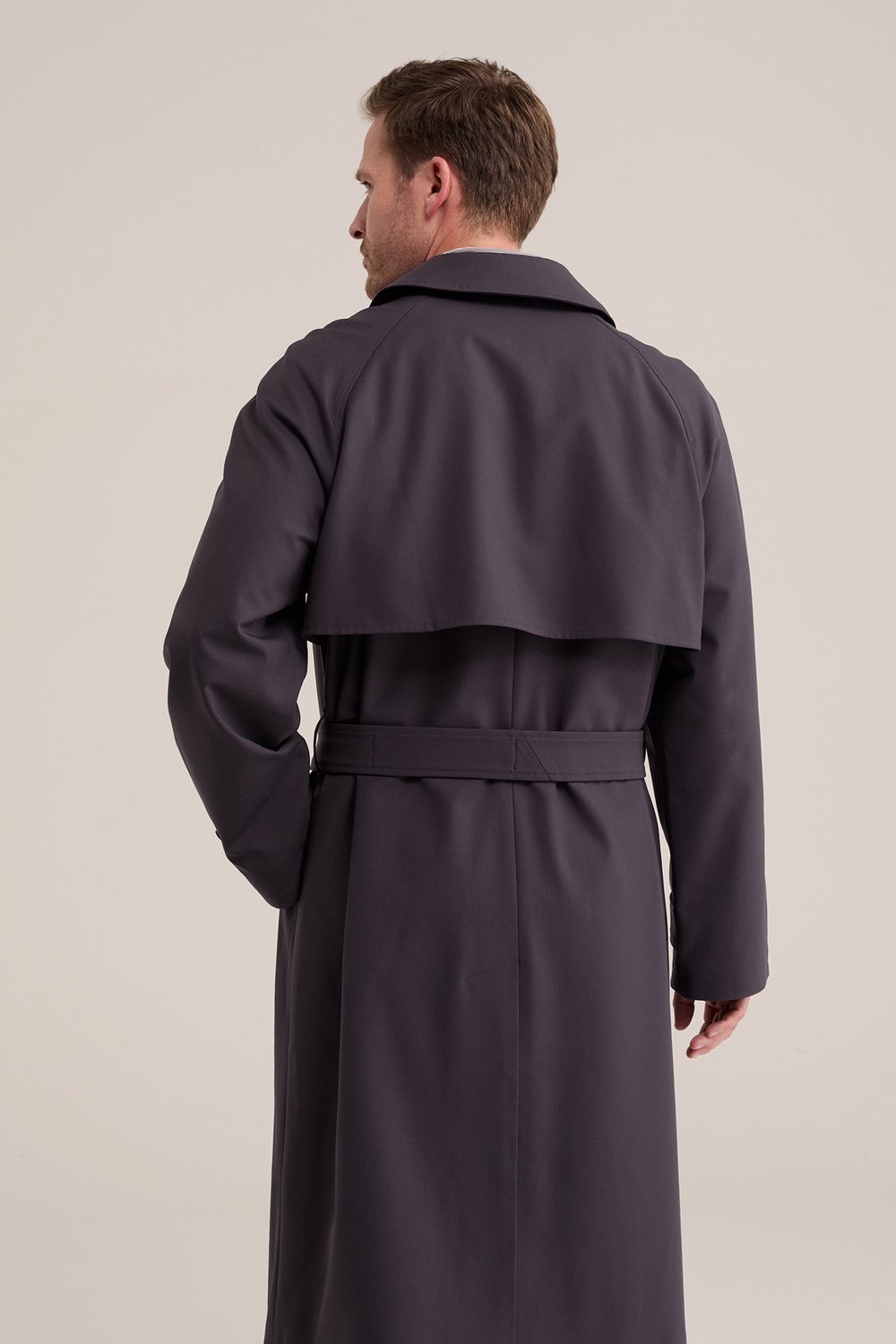 Van Gils Heren trenchcoat van wolmix