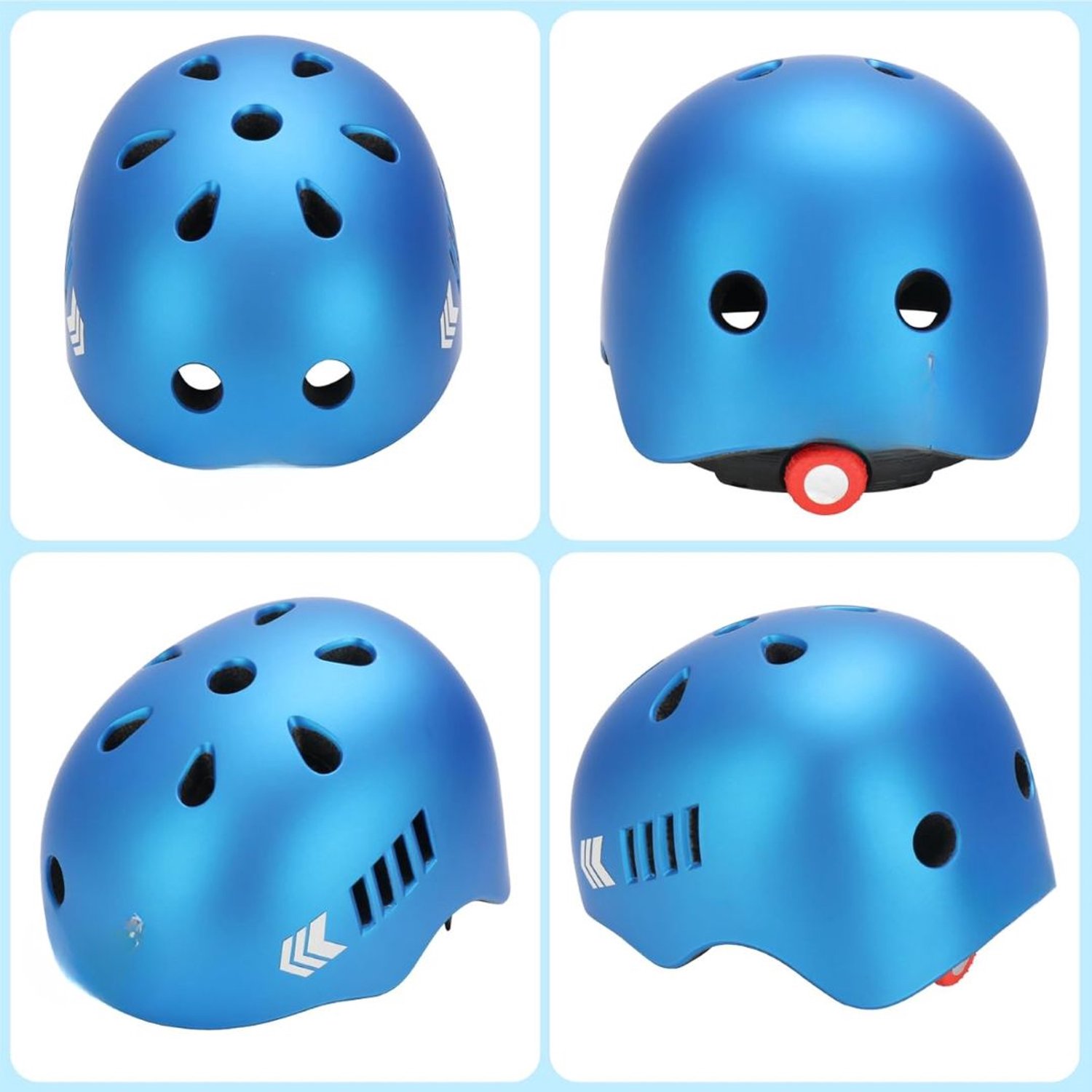 KLS® Fetshelm - Fietshelm Kind - Fietshelm Dames - Blauw - 24cm x 19cm x 17cm