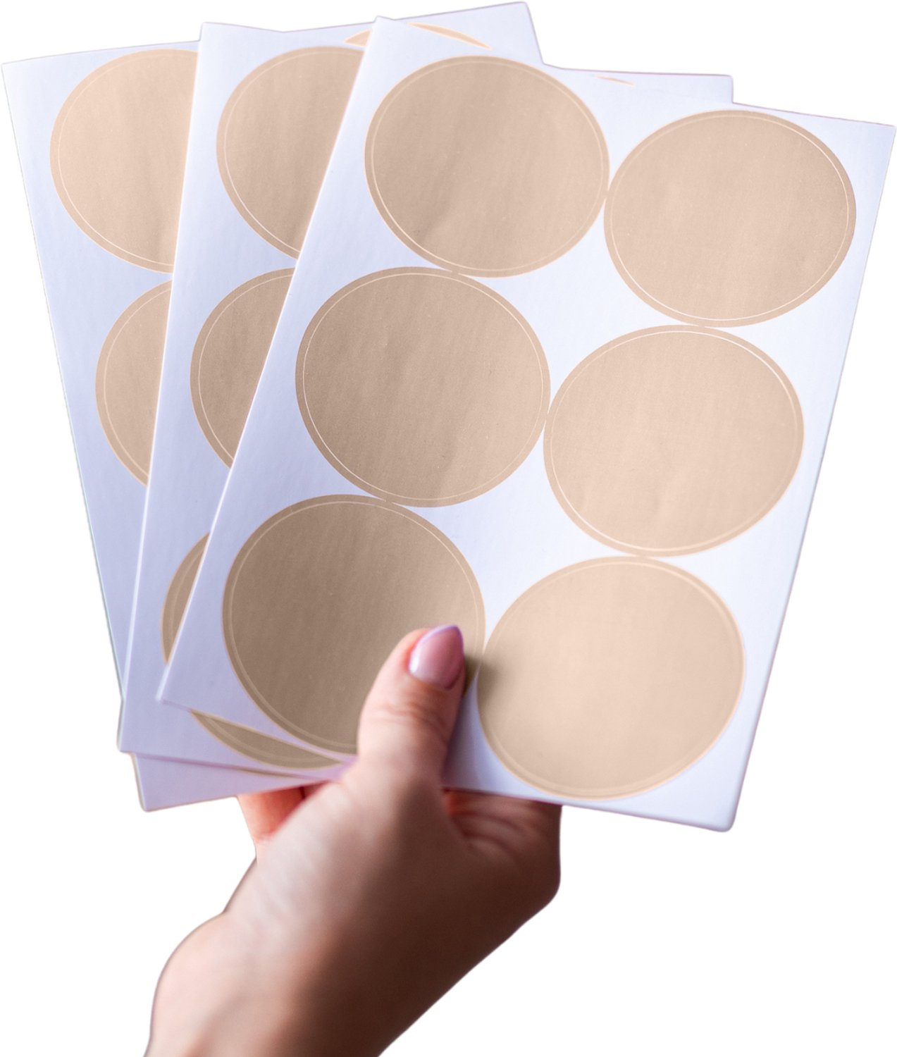 LILIMAUS Muurstickers kinderkamer - 36 stippen - zelfklevend - lichtbeige