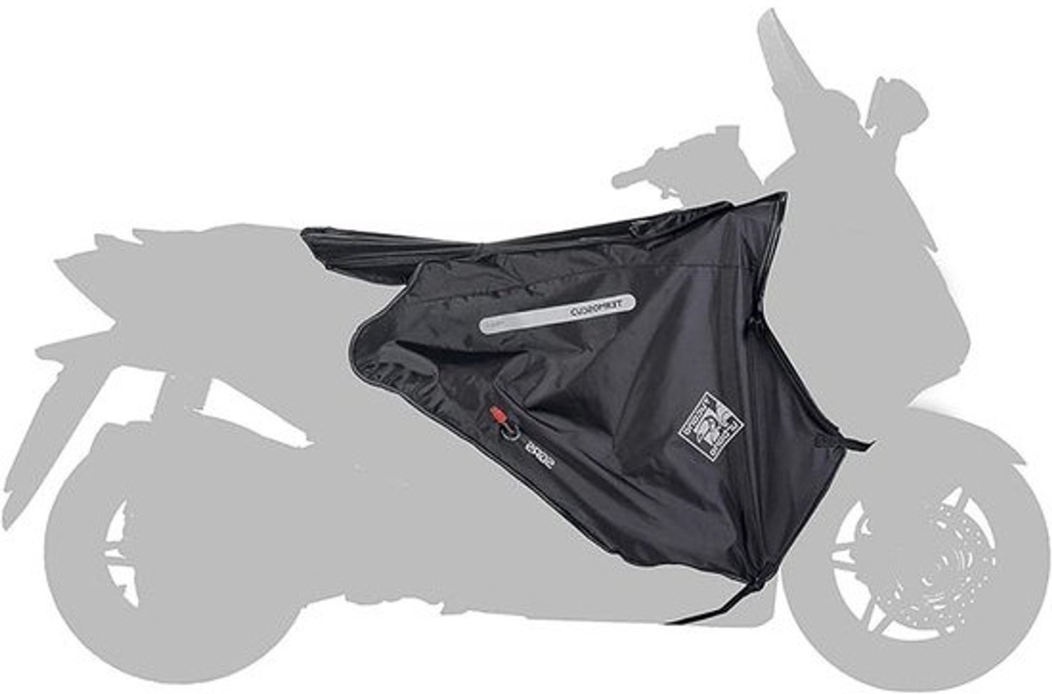 Scootervoetenzak - Scooterhoes en scooterdeken - Bescherming tegen kou - Waterdichte binnenvoering - 45 x 33 x 13 cm - Zwart