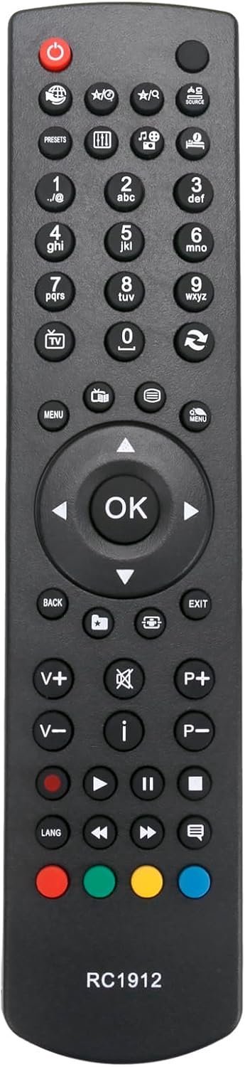 Afstandsbediening voor TV - volledig functioneel - ergonomisch ontwerp - eenvoudig te gebruiken - Vemera