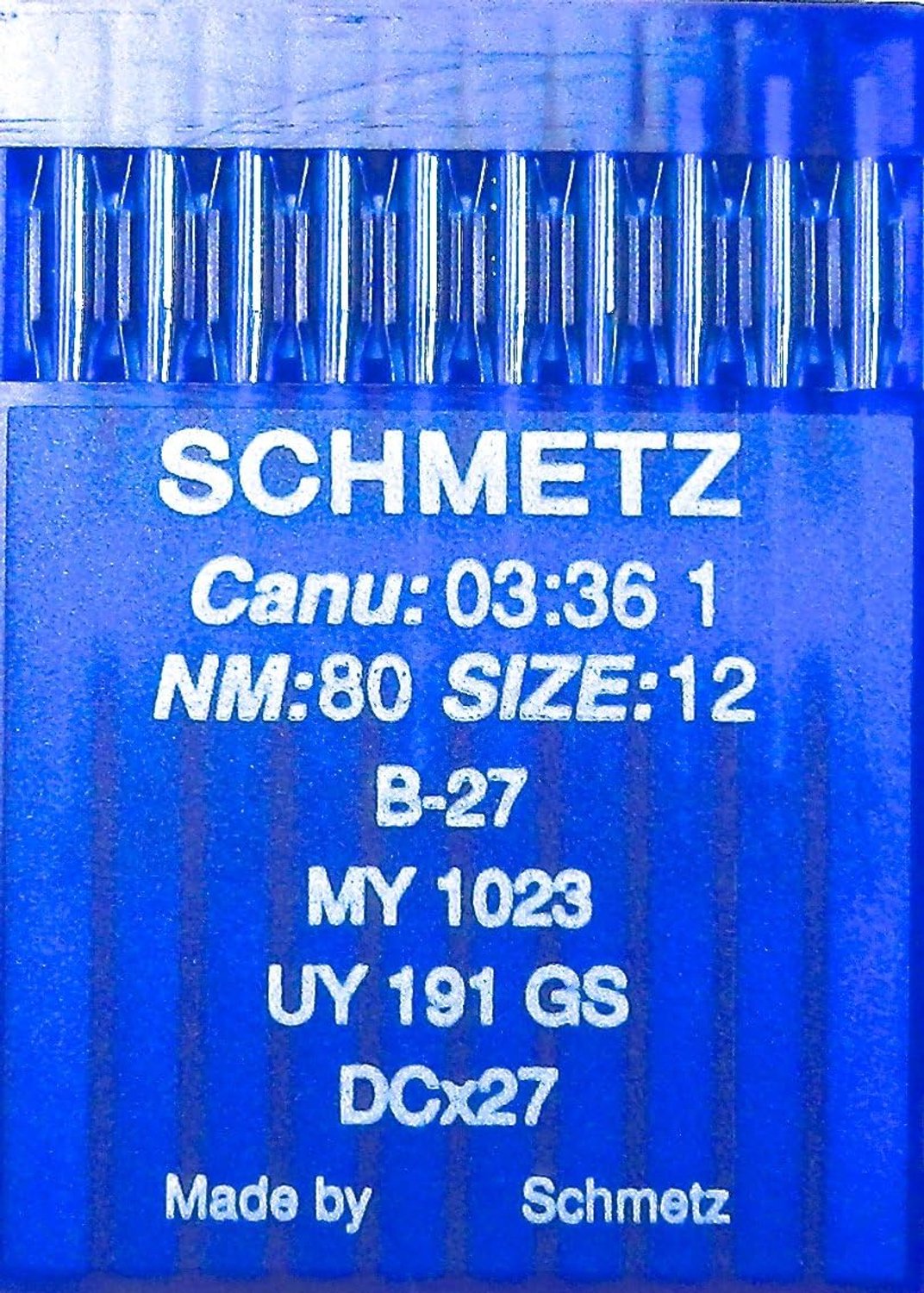 Schmetz B-27 Naaimachinenaalden Rond 80/12 - 10 Stuks