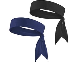 2x Sport Hoofdbanden: Ademend, Elastisch, Anti-slip, Zweetabsorberend