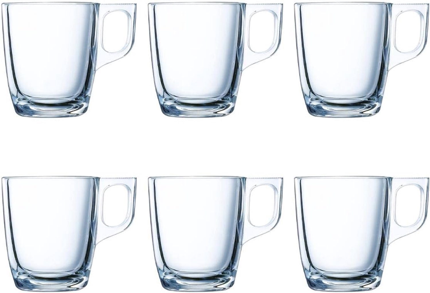 Set van 6 Espresso Kopjes 9cl - Hittebestendig & Vaatwasserbestendig