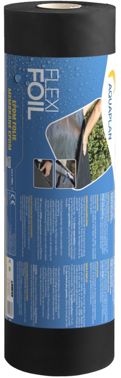Dakbedekking- EPDM- Rubber dakfolie- Aquaplan- Flexifoil- 4m2