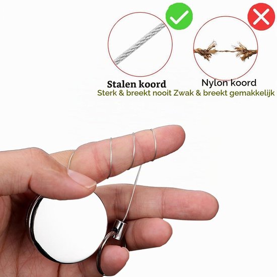 Retractable Pen Holder met Badge Reel en Verstelbare Ring - Perfect voor Verpleegkundigen en Professionals — afbeelding 4