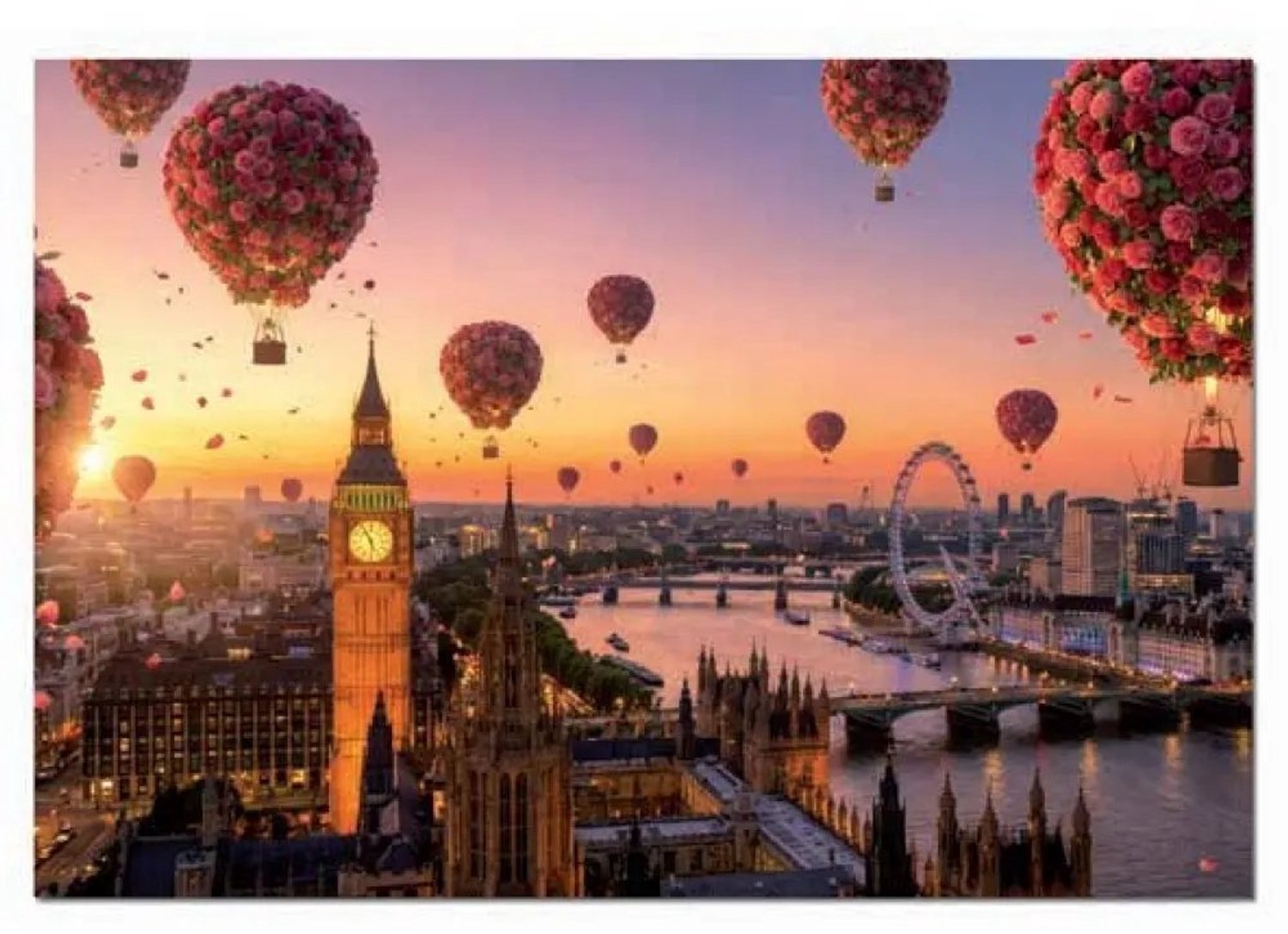 London in Bloom - 1,000 pieces. de Educa, édition Multicolore – boîte