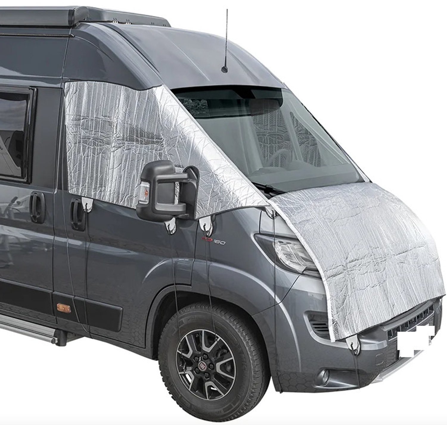 Raamafdekking Buitenzijde Fiat Ducato Buscamper vanaf 2006 – Externe Raamisolatie – Isolatiehoes Cabine