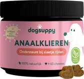 Anaalklieren Probiotica - Bij Verstopte Anaalklieren, "Sleetje rijden" en Gevoelige anus - 100% Natuurlijk - 60 snoepjes - Ondersteunt Darmgezondheid & Spijsvertering - 3.4 miljard CFU Probiotica per snoepje