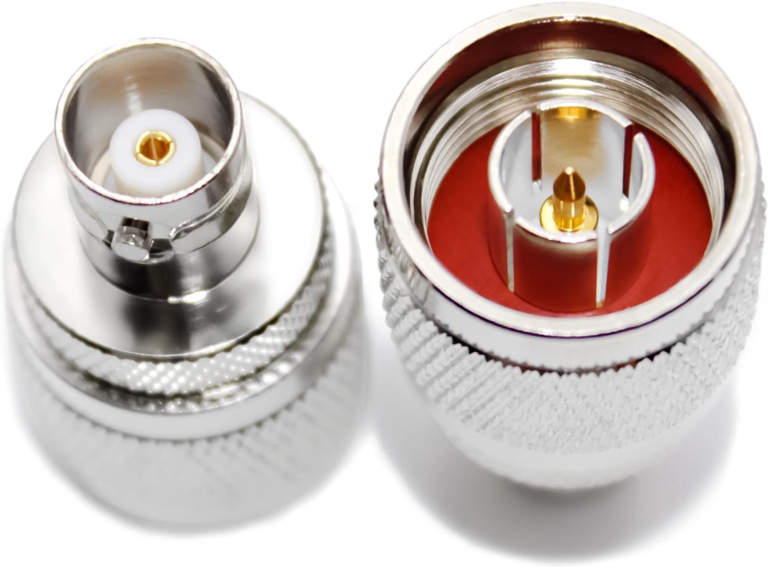 Coaxiaal connector adapter - 2 stuks - Type N naar BNC - Geschikt voor Wifi en antenne - Vemera