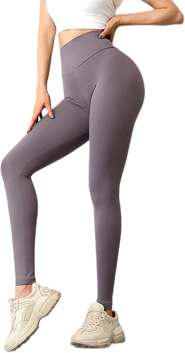 Legging Push up Hoge Taille Geplooid Sport Yoga Broek