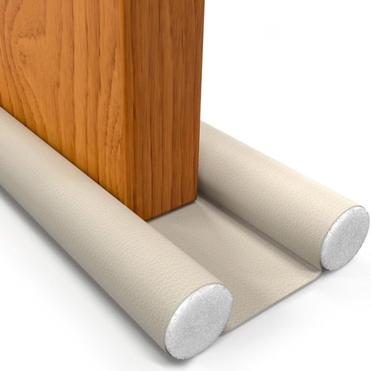 Tochtstrip Deur - Tochtrol Tochtstopper Geluidsdicht - Houdt Kou Wind en Stof Buiten - Geschikt voor Voordeur Buitendeur - Waterdicht Verstelbaar tot 93 cm (Beige)
