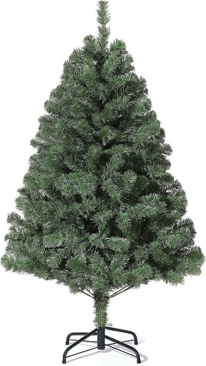 CreateEcom kerstboom - kunstkerstboom - kerstboom 180 cm - Kunstkerstboom in de stijl van de spar/fraser-spar - onverlicht - volledig scharnierend ontwerp - 750-800 realistische takken - inklapbare metalen standaard voor thuis/kantoor/hoteldecoratie.