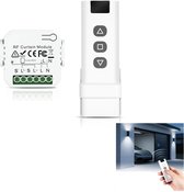 Draadloze rolluikbesturing - retrofitset, draadloze schakelaar - jaloezieschakelaarset met RF-afstandsbediening en ontvangermodule - draadloze schakelaar voor rolluiken, jaloezieën, luifels - tot 100 m