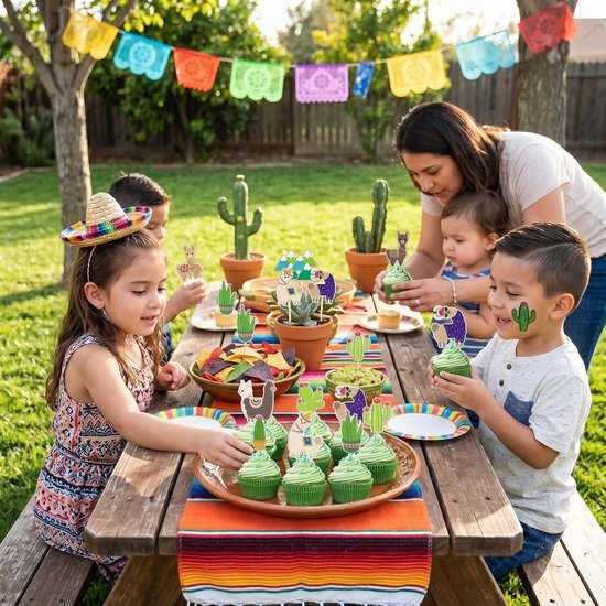 36 Cupcake Toppers met Dierenthema, 18 Stijlen Taartdecoratie van Dik Karton voor Cupcakes Cheesecake IJs Dessert Verjaardag Feest en Tafelversiering, Herbruikbare Decoratieve Caketoppers — afbeelding 5