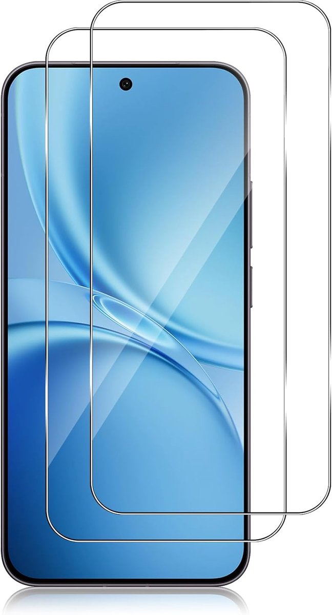 Beschermfolie voor VIVO X300 FE 5G, pantserglas met camerabescherming, 2 stuks 0,33 mm 9H hardheid folie en 2 stuks ultraheldere camerabescherming, anti-kras displaybescherming, HD-folie