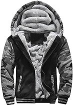 Heren Hoodie met Rits - Winter Warm Fleece Hoody