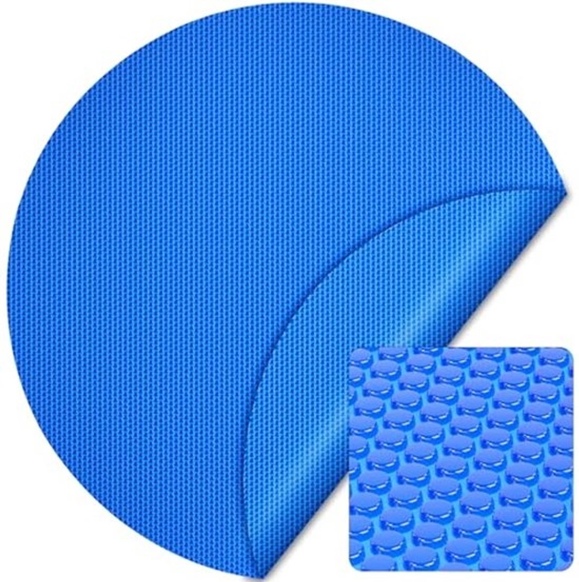 Wiltec Solar Pool Film 3.6 m Blue 400µ, Round Pool Cover for Pool Water Protection, Pool Tarpaulin, Solar Tarpaulin for Pool Heating