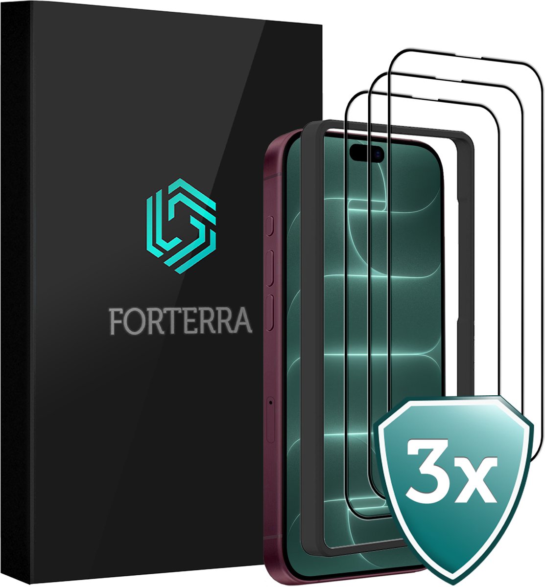 Screenprotector 3 Stuks - Geschikt voor Apple iPhone 18 Pro Max - Met Installatie Frame - Beschermglas - Gehard Glas - Tempered Glass - Screen Protector