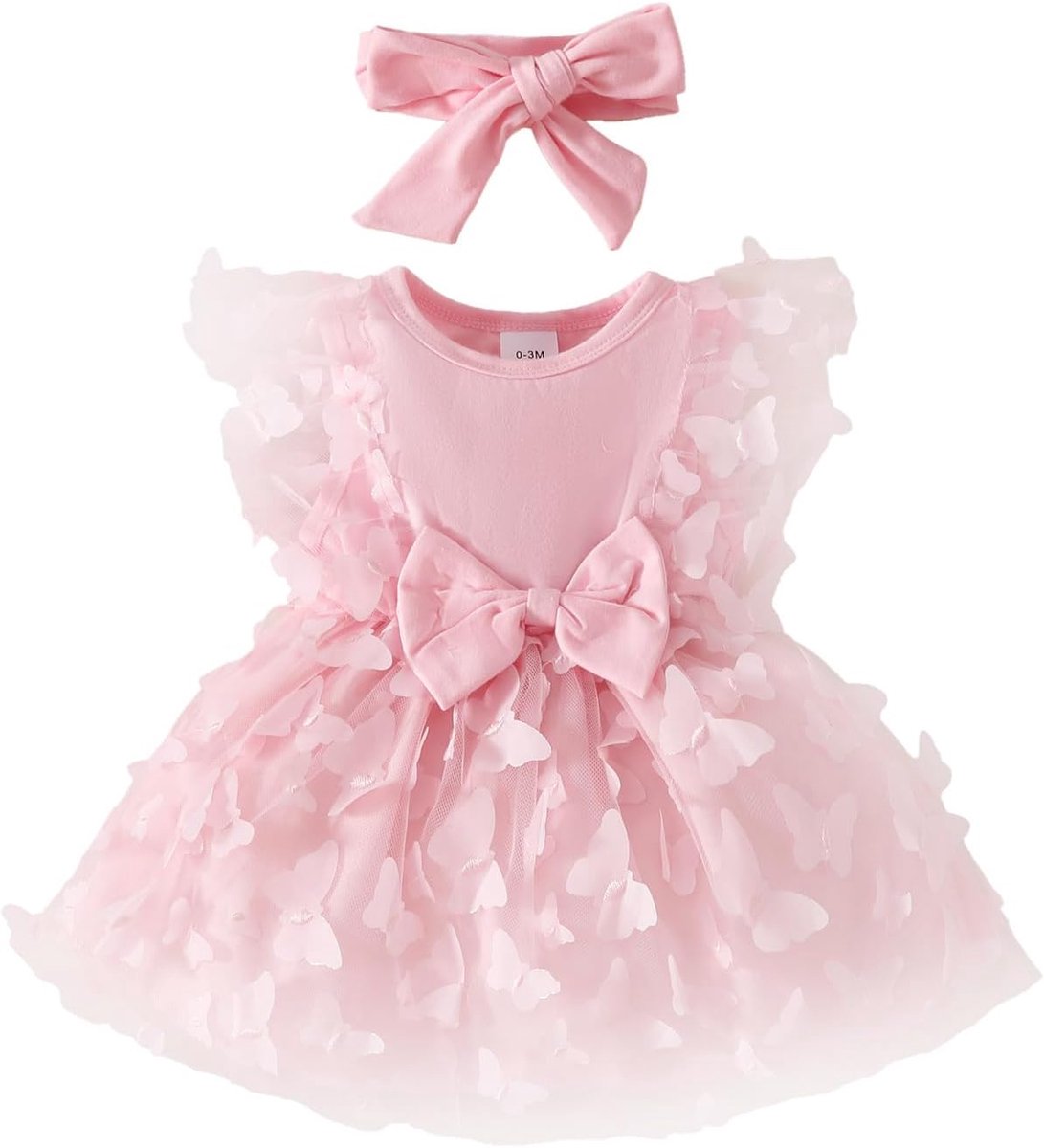 Babykleding voor pasgeborenen meisjes, jurk met ruches en bloemenprint, zomeroutfits, schattige strik, hoofdband en rok