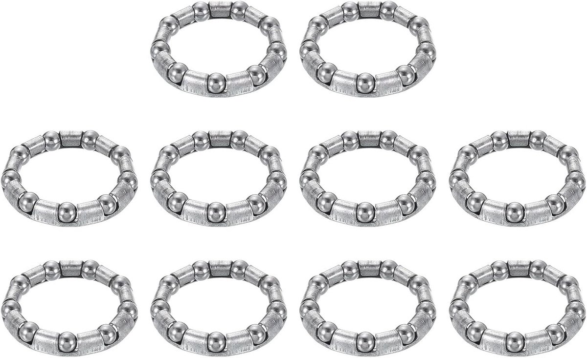 Fietsslinger kogellagers 3/16 inch (5 mm) x 9 kogels, 10 stuks reservekogellagers voor trapas fietsframe-lager reparatie