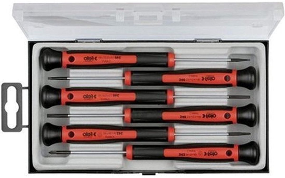 Precisión 6 pcs - Hoogwaardige Jgo. Des. Gereedschapset