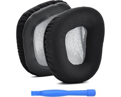 Oorkussens voor Corsair Void Elite Wireless/Pro/SE/Surround/Elite/Void, Wired & Wireless RGB Gaming Hoofdtelefoon van MMOBIEL - Koptelefoon Oorkussens - Earpads - Grijs