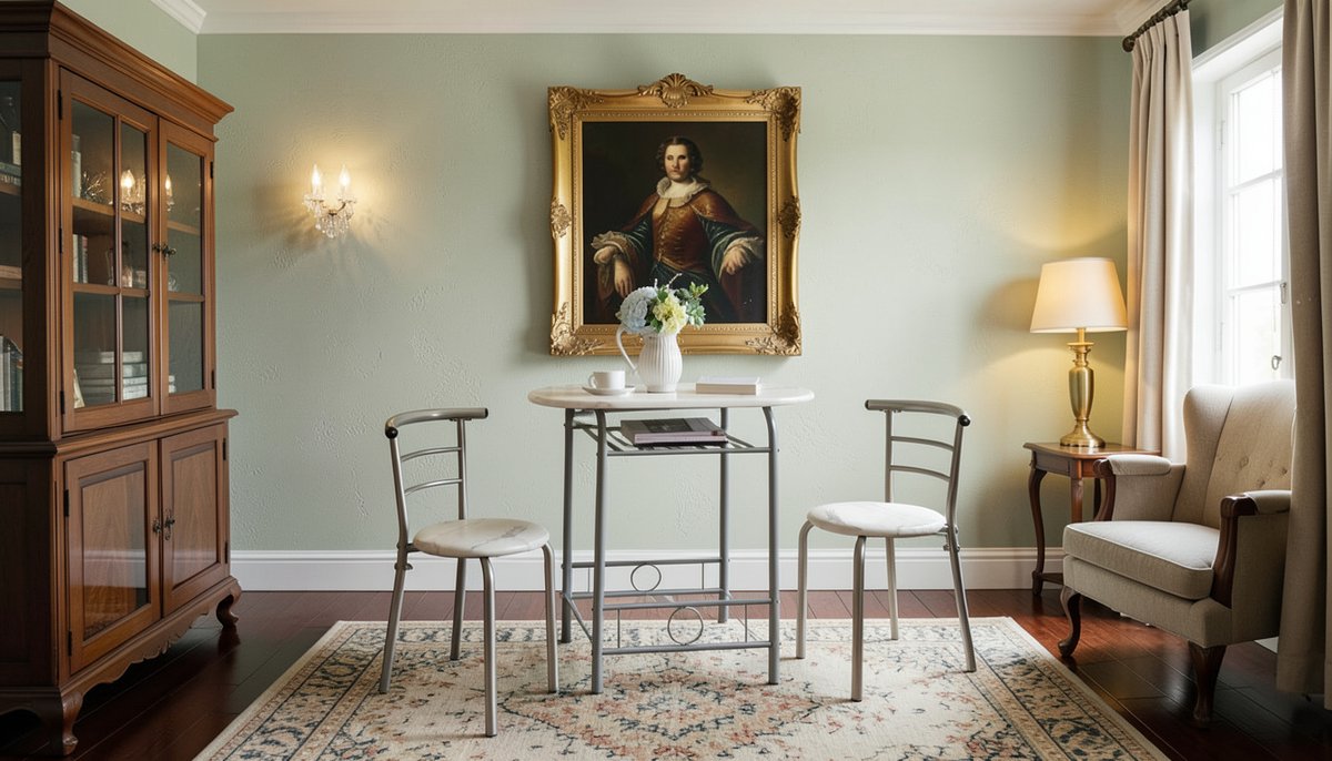 Eetgroep 2-Persoons 80x53x75.5 cm - Industrohome Eettafel met Opbergruimte en 2 Stoelen, Wit