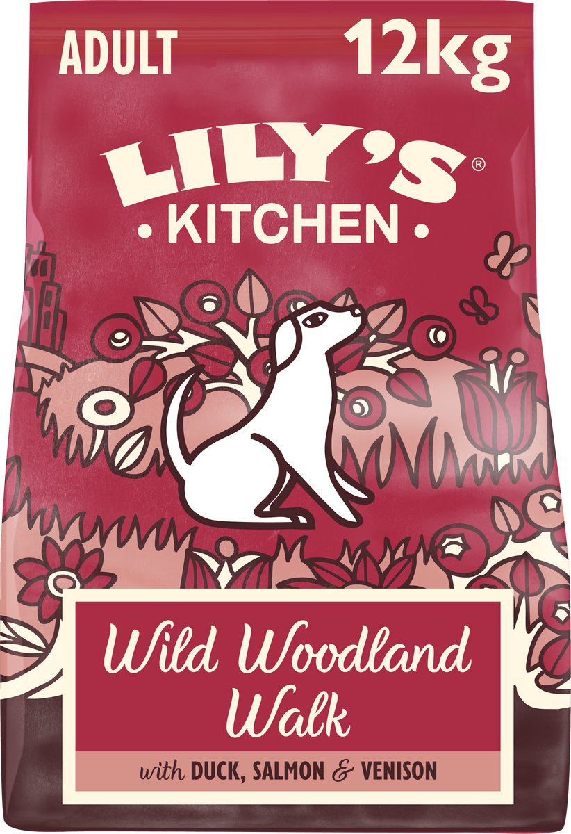 Lily's Kitchen - Hondenvoer - Droogvoer - Wild Woodland Walk met Eend, Zalm & Hert - 12 kg