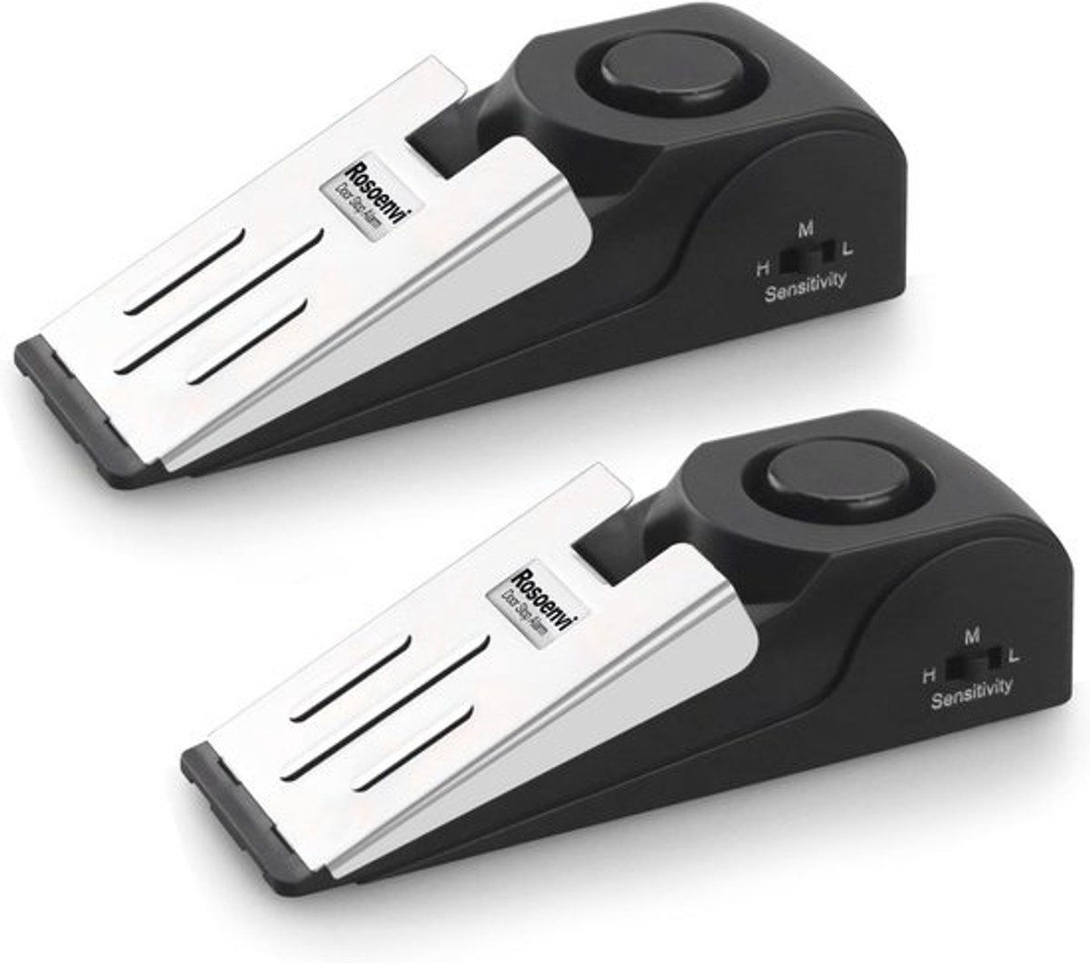 Deurstopper met 120DB beveiligingsalarm - Veiligheid voor thuis, op reis, in appartement en hotel (2 stuks)