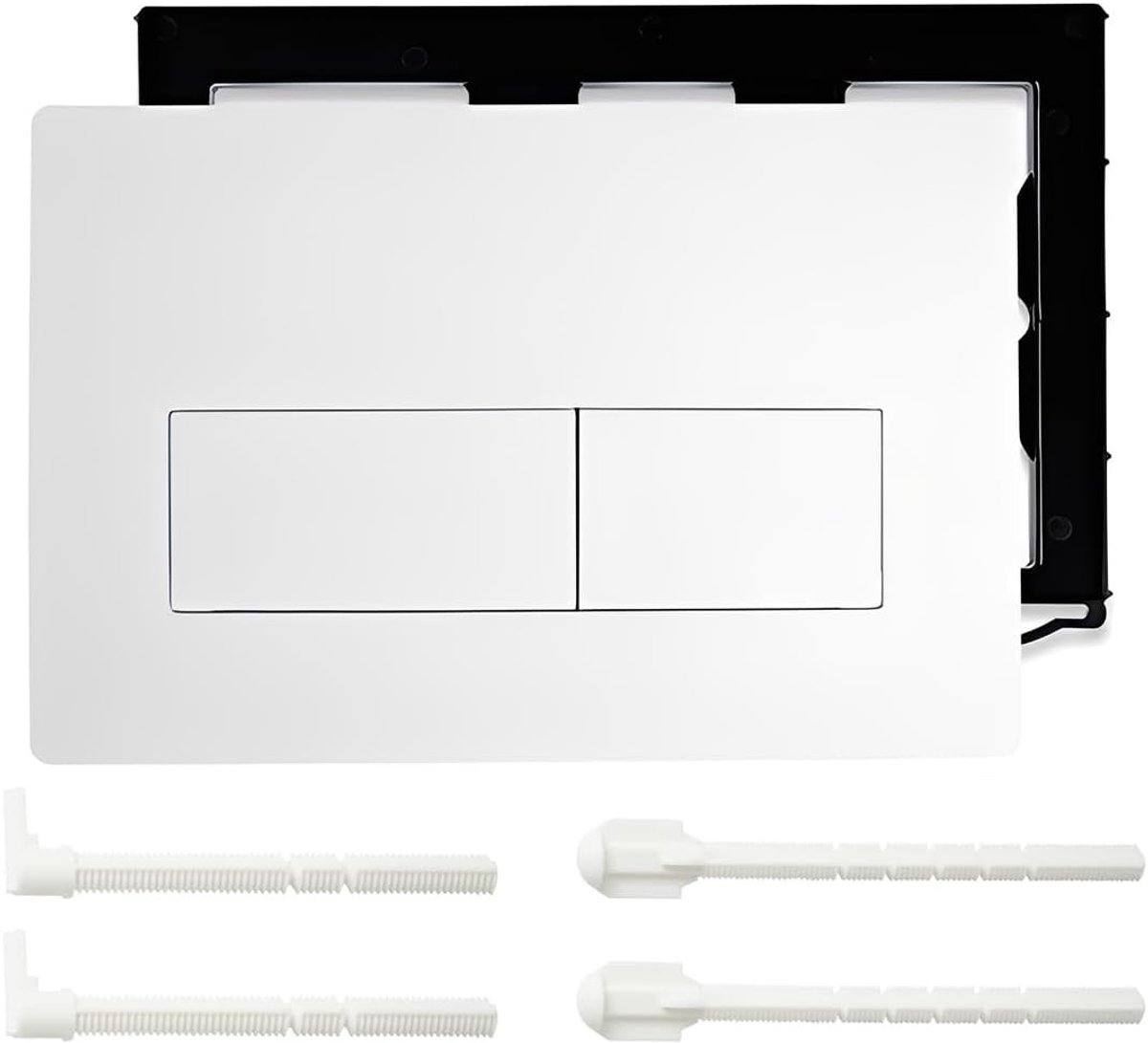 Accessoire voor Toilet Waterreservoir met Dubbele Spoelknop - Geschikt voor Geberit - Wit - Hoogwaardige Kwaliteit en Duurzaam Ontwerp