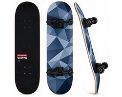 Suotu Skateboard - 80x20cm - ABEC-9 - 95A - schokabsorptie - Jongens - Meisjes - Volwassenen Skateboards