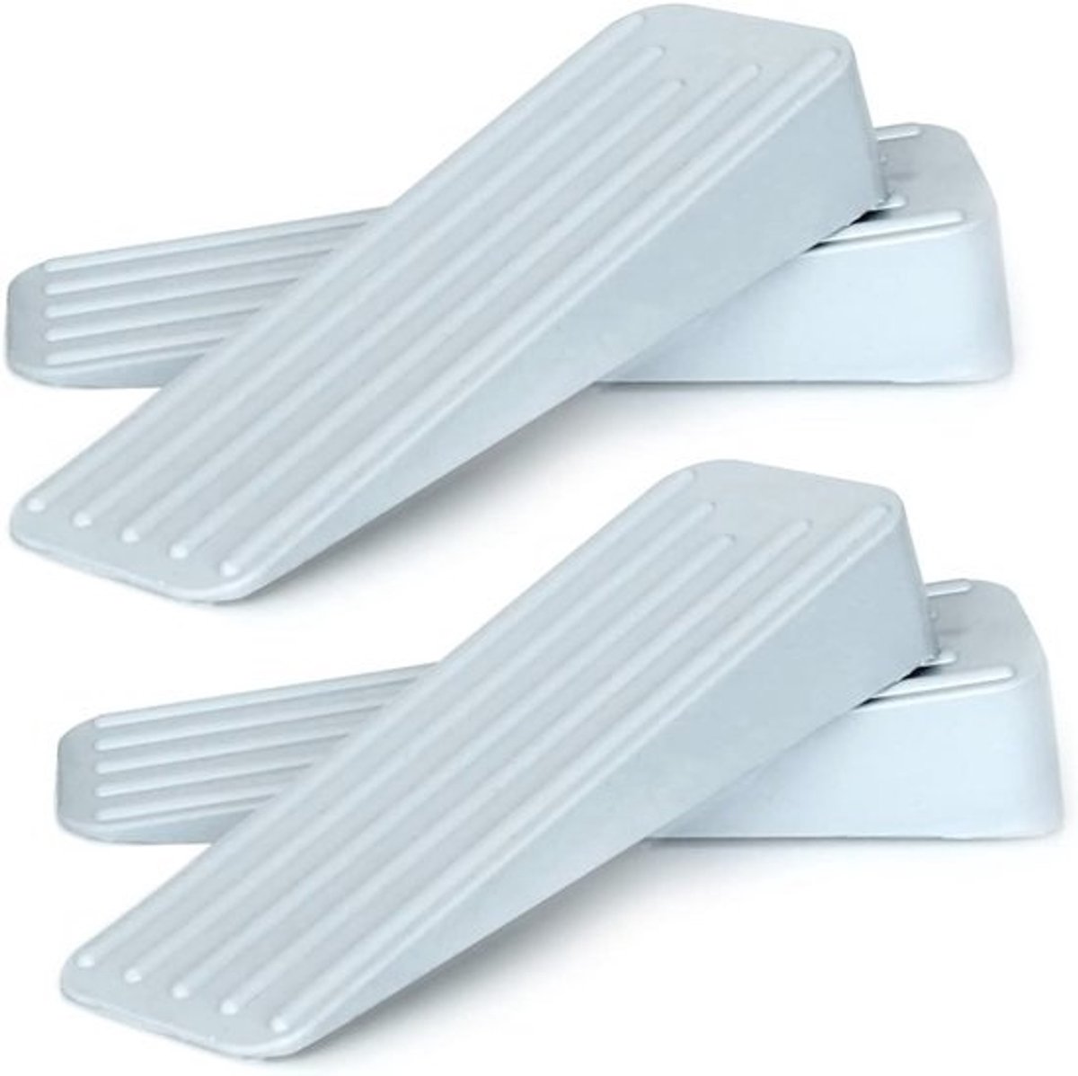 Rubberen Deurstopper Met Antislip - Geschikt Voor Binnen En Buiten - 4 Stuks