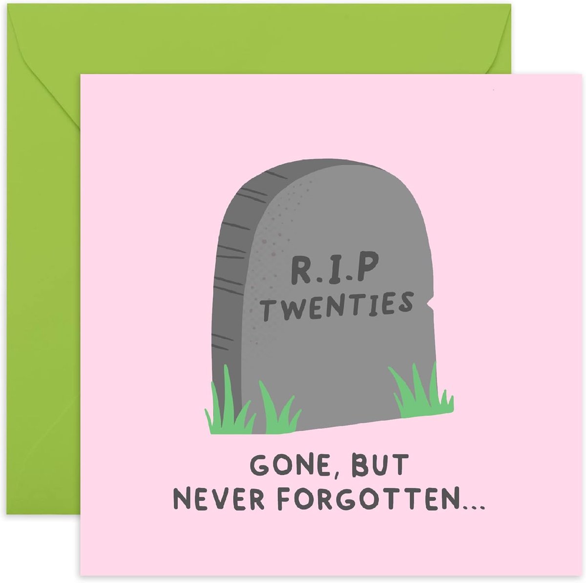 23 Humoristische 20-jarige verjaardagskaart inscriptie RIP Twenties