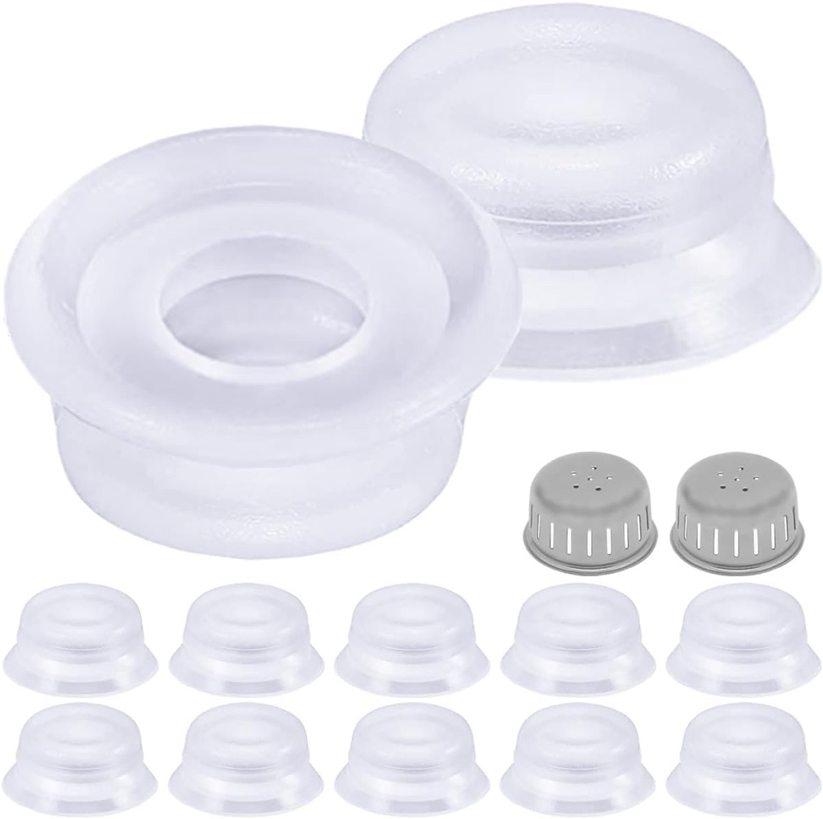 14 Stuks Vervangende Onderdelen Vlotterklep Pakkingen Anti-Blok Cover voor Instant Pot Duo 3, 5, 6, 8 Qt, Duo Plus, Ultra, LUX 3, 8 Qt Snelkookpan Float Siliconen Afdichting Caps Accessoires