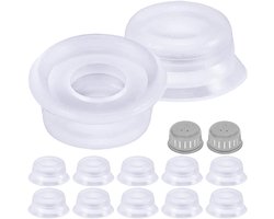 14 Stuks Vervangende Onderdelen Vlotterklep Pakkingen Anti-Blok Cover voor Instant Pot Duo 3, 5, 6, 8 Qt, Duo Plus, Ultra, LUX 3, 8 Qt Snelkookpan Float Siliconen Afdichting Caps Accessoires
