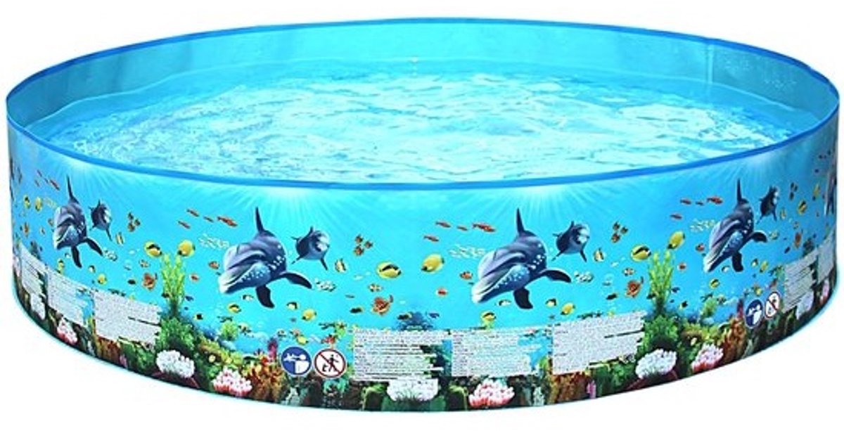 MTTProducts - Kinderzwembad - Opblaasbaar kinderzwembad - Ideaal voor warme zomerdagen - 183 x 38 cm - Paddenbad voor kinderen - Geschikt voor peuters ...