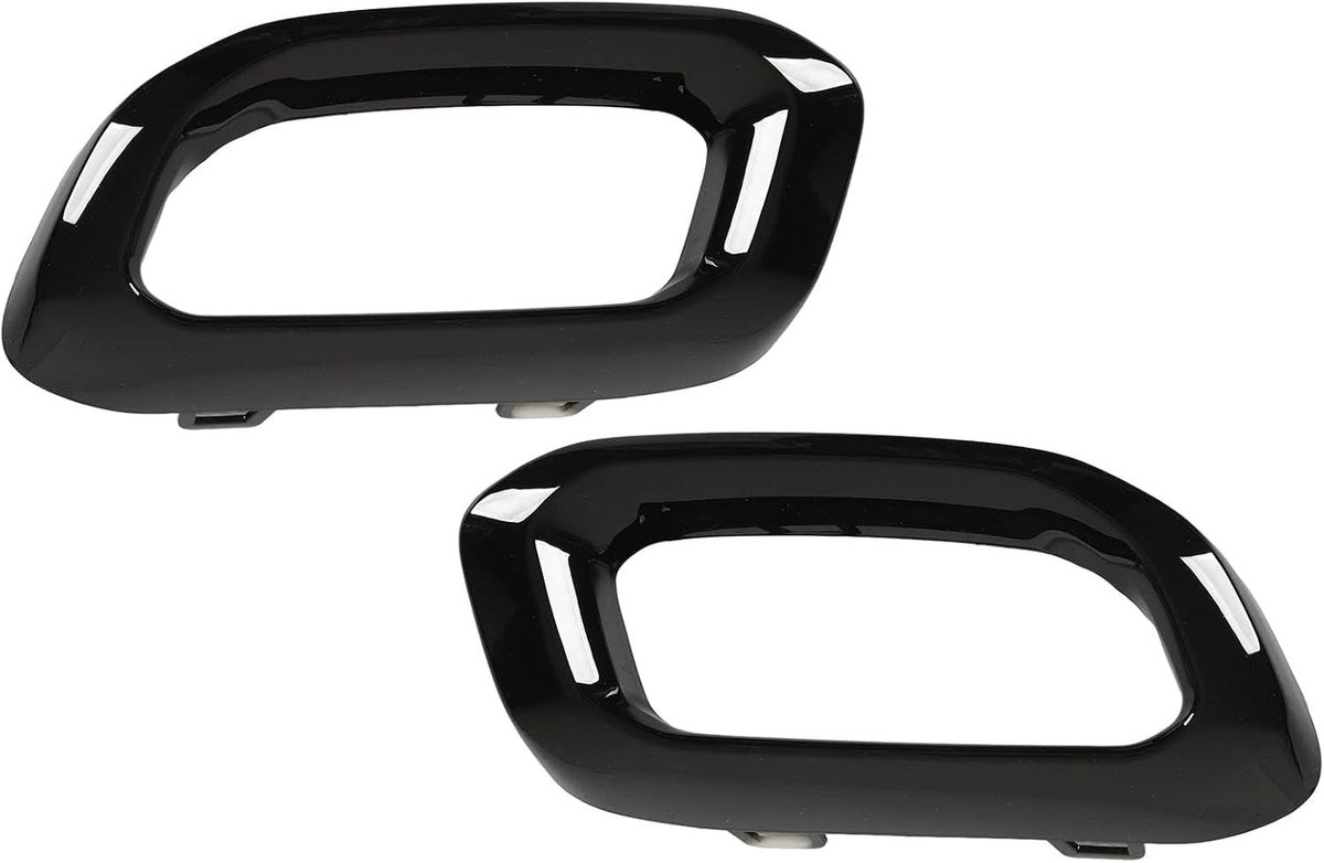 Exhaust Tip Cover Trims Bezel Vervanging voor GLC Klasse X253 C253 W167 X167 AMG Line 2020-2023 - Glanzend Zwart, Auto Accessoires, Uitlaatdecoratie, Hoogwaardige Kwaliteit